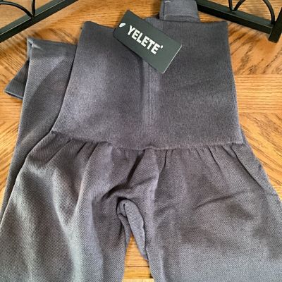 YELETE HIGH RISE LEGGINGS GREY ONE SIZE